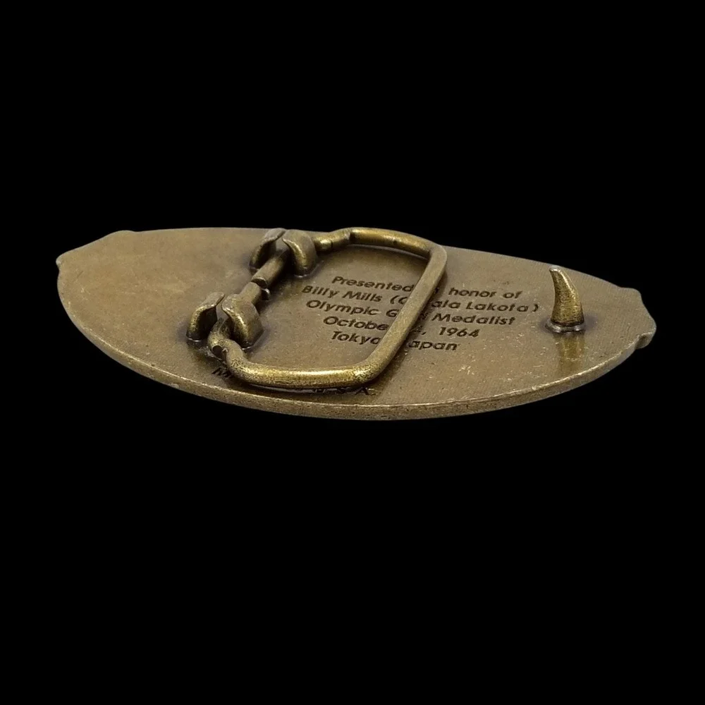 Billy Mills 40 Anniversary Running Strong for American‎ Indian Youth Belt Buckle